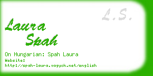 laura spah business card